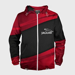 Ветровка с капюшоном мужская Jaguar: Red Sport, цвет: 3D-белый