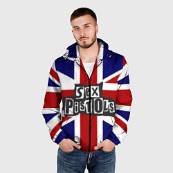 Ветровка с капюшоном мужская Sex Pistols UK, цвет: 3D-черный — фото 2