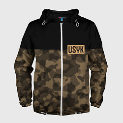 Ветровка с капюшоном мужская USYK Camo, цвет: 3D-белый