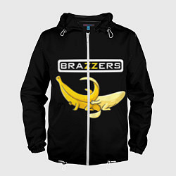 Ветровка с капюшоном мужская Brazzers: Black Banana, цвет: 3D-белый