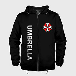 Ветровка с капюшоном мужская UMBRELLA CORP, цвет: 3D-черный