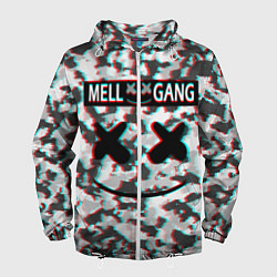 Ветровка с капюшоном мужская Mell x Gang, цвет: 3D-белый