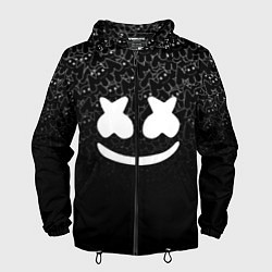 Ветровка с капюшоном мужская Marshmello Black, цвет: 3D-черный