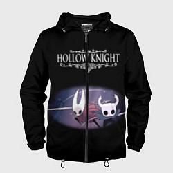 Ветровка с капюшоном мужская Hollow Knight, цвет: 3D-черный