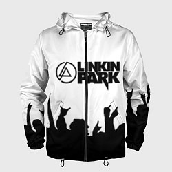 Ветровка с капюшоном мужская LINKIN PARK, цвет: 3D-черный