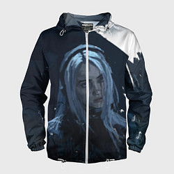 Ветровка с капюшоном мужская Billie Eilish: Love, цвет: 3D-белый