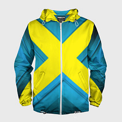 Ветровка с капюшоном мужская Икс для косплея, цвет: 3D-белый