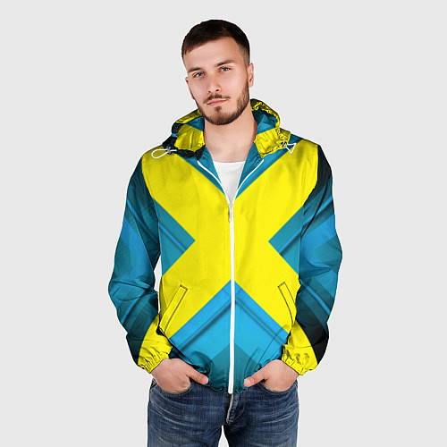 Мужская ветровка Икс для косплея / 3D-Белый – фото 3