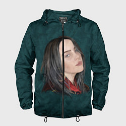 Ветровка с капюшоном мужская Billie Eilish, цвет: 3D-черный