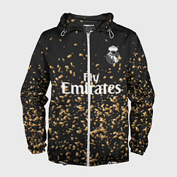 Ветровка с капюшоном мужская Real Madrid 4-th 19-20, цвет: 3D-белый