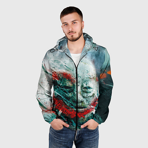 Мужская ветровка Shadows of the Hitokiri / 3D-Черный – фото 3