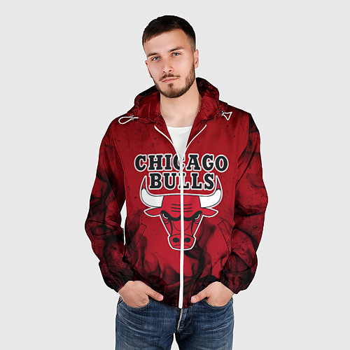 Мужская ветровка CHICAGO BULLS / 3D-Белый – фото 3