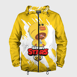 Ветровка с капюшоном мужская BRAWL STARS SALLY LEON, цвет: 3D-черный