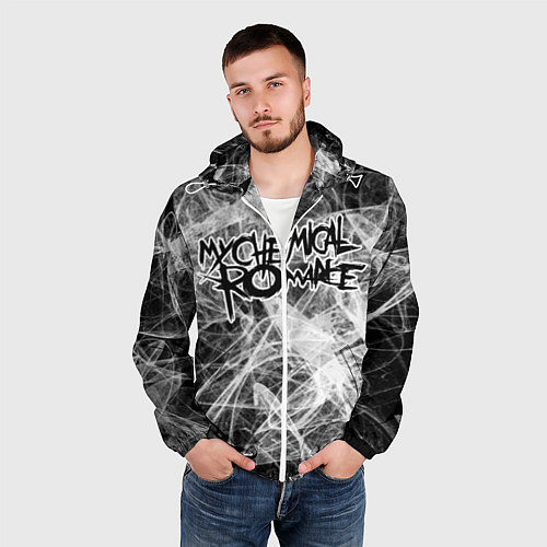 Мужская ветровка MY CHEMICAL ROMANCE / 3D-Белый – фото 3