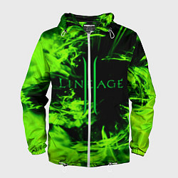 Ветровка с капюшоном мужская LINEAGE 2, цвет: 3D-белый
