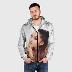 Ветровка с капюшоном мужская Ariana Grande Ариана Гранде, цвет: 3D-черный — фото 2