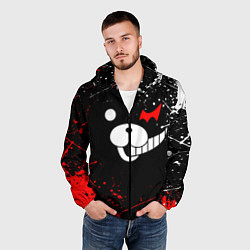 Ветровка с капюшоном мужская MONOKUMA, цвет: 3D-черный — фото 2