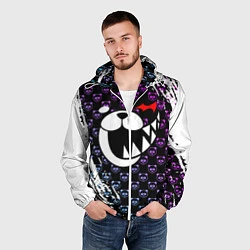 Ветровка с капюшоном мужская MONOKUMA, цвет: 3D-белый — фото 2