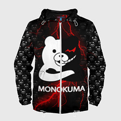 Ветровка с капюшоном мужская MONOKUMA, цвет: 3D-белый