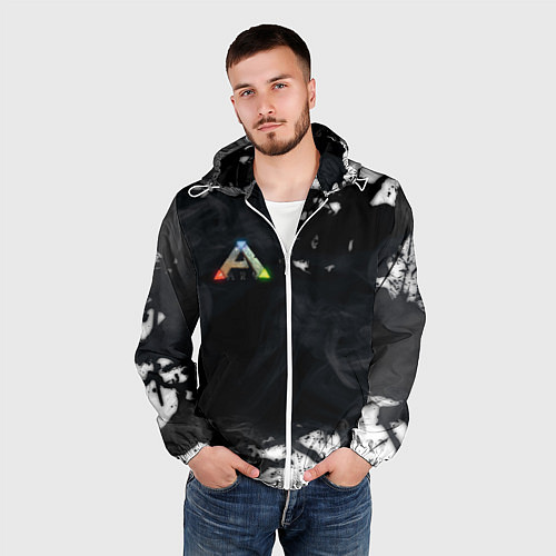 Мужская ветровка Ark Survival Evolved / 3D-Белый – фото 3