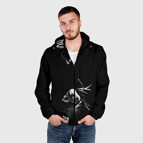 Мужская ветровка Suicide Boys / 3D-Черный – фото 3
