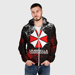 Ветровка с капюшоном мужская UMBRELLA CORP, цвет: 3D-белый — фото 2