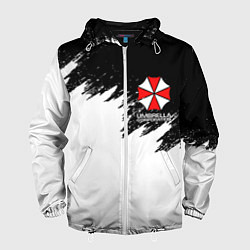 Ветровка с капюшоном мужская UMBRELLA CORP, цвет: 3D-белый