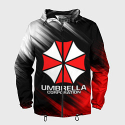 Ветровка с капюшоном мужская UMBRELLA CORP, цвет: 3D-черный