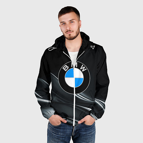 Мужская ветровка BMW / 3D-Белый – фото 3