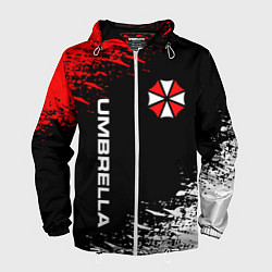 Ветровка с капюшоном мужская UMBRELLA CORPORATION, цвет: 3D-белый