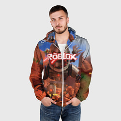 Ветровка с капюшоном мужская ROBLOX, цвет: 3D-белый — фото 2