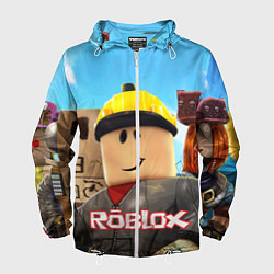 Ветровка с капюшоном мужская ROBLOX, цвет: 3D-белый