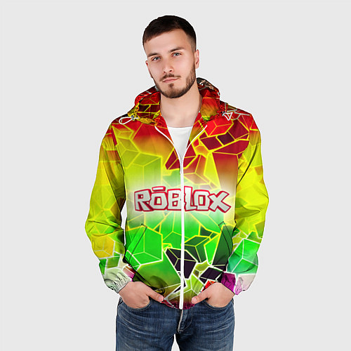 Мужская ветровка Роблокс / 3D-Белый – фото 3