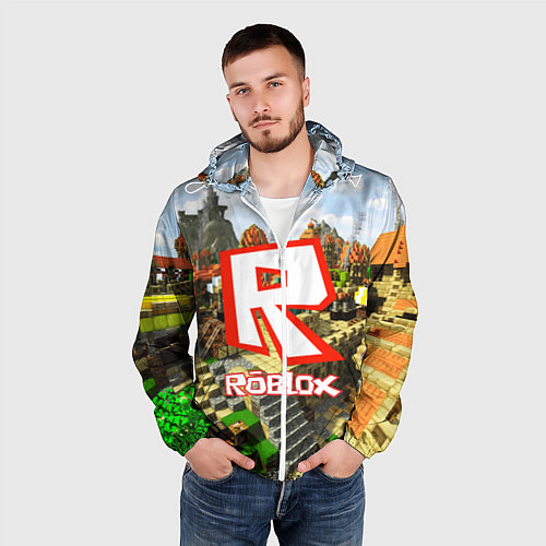 Мужская ветровка ROBLOX / 3D-Белый – фото 3