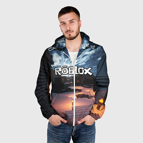 Мужская ветровка ROBLOX / 3D-Белый – фото 3