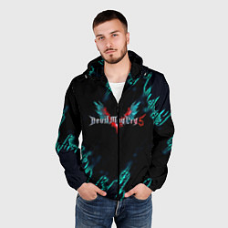 Ветровка с капюшоном мужская DEVIL MAY CRY, цвет: 3D-черный — фото 2