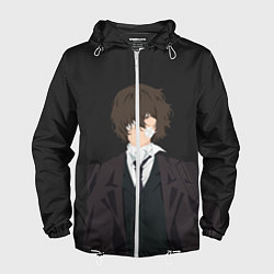 Ветровка с капюшоном мужская Osamu Dazai, цвет: 3D-белый