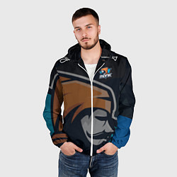 Ветровка с капюшоном мужская Форма Monk, цвет: 3D-белый — фото 2