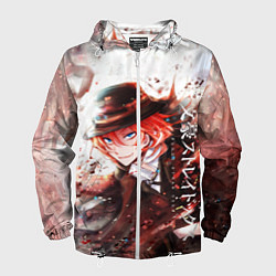 Ветровка с капюшоном мужская Bungou Stray Dogs, цвет: 3D-белый