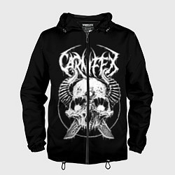 Ветровка с капюшоном мужская Carnifex, цвет: 3D-черный