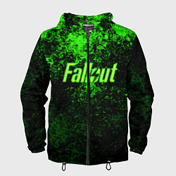 Ветровка с капюшоном мужская FALLOUT, цвет: 3D-черный