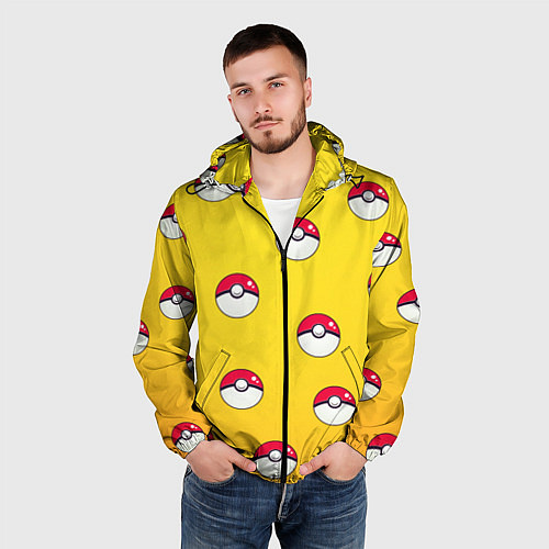 Мужская ветровка Покеболы / 3D-Черный – фото 3