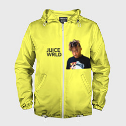 Ветровка с капюшоном мужская Juice WRLD, цвет: 3D-белый