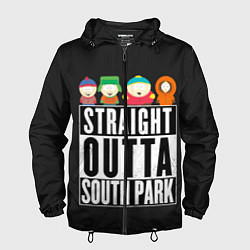 Ветровка с капюшоном мужская South Park, цвет: 3D-черный