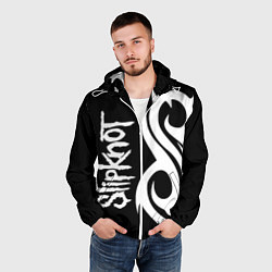 Ветровка с капюшоном мужская Slipknot 6, цвет: 3D-белый — фото 2