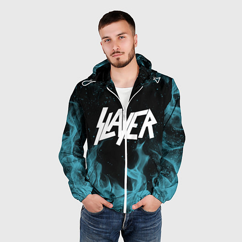 Мужская ветровка Slayer / 3D-Белый – фото 3