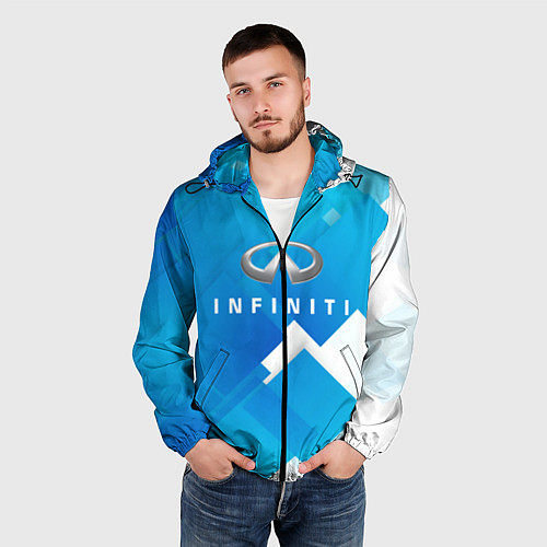 Мужская ветровка Infiniti / 3D-Черный – фото 3