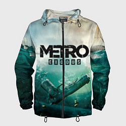 Ветровка с капюшоном мужская METRO EXODUS, цвет: 3D-черный