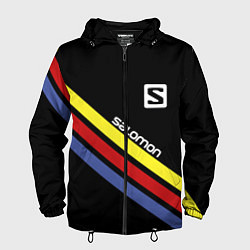 Ветровка с капюшоном мужская Salomon, цвет: 3D-черный