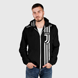 Ветровка с капюшоном мужская JUVENTUS, цвет: 3D-белый — фото 2